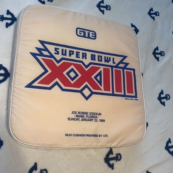 💥Vintage Super Bowl XXIII Seat Cushion 🏠 - Picture 2 of 2